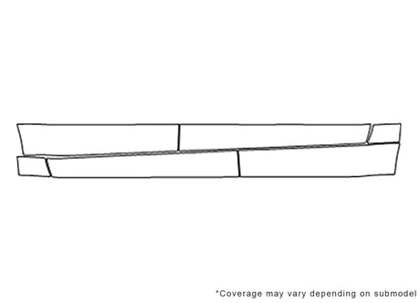 xl-7 3M Clear Bra Door Cup Precut PPF Diagram