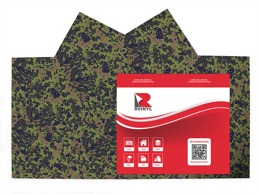 swamp flecktarn camouflage Craft Vinyl Sheet Pack