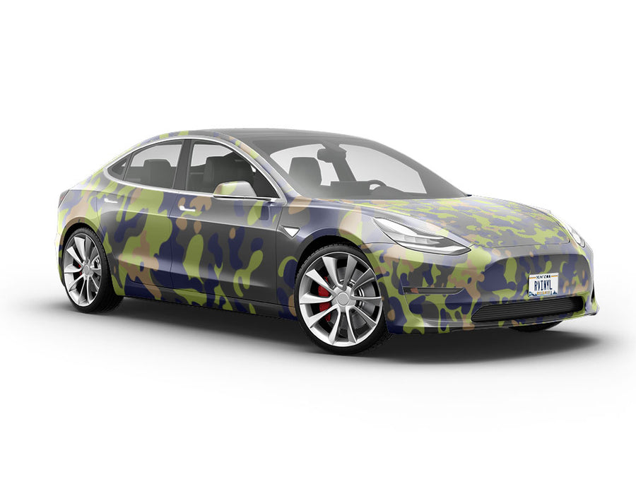 Swamp Flecktarn Camouflage Vehicle Vinyl Wrap