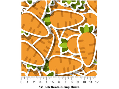 Sweet Babette Vegetable Vinyl Film Pattern Size 12 inch Scale~Rwraps Sweet Babette Vegetable Sizing Chart~2