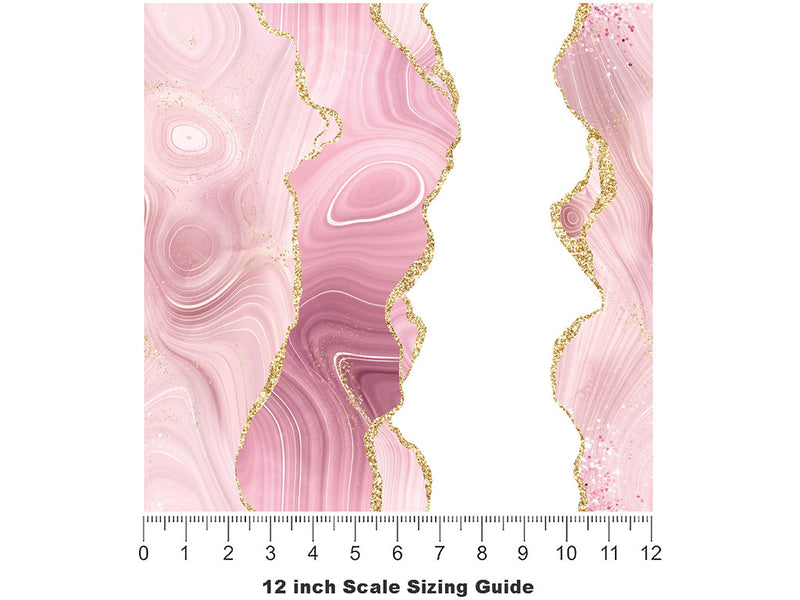 Sweet Charm Gemstone Vinyl Film Pattern Size 12 inch Scale~Rwraps Sweet Charm Gemstone Sizing Chart~2