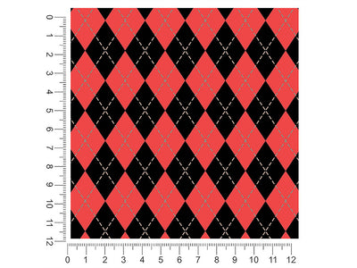 sweet currant argyle 1ft x 1ft Craft Sheets