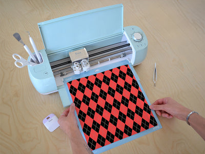 sweet currant argyle Cricut Compatible Vinyl