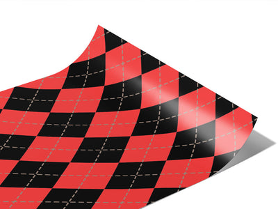 Sweet Currant Argyle Vinyl Wraps~Rwraps Series 914 Digitally Printed Vinyl Wrap~0