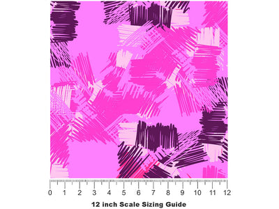 Sweet Desire Abstract Vinyl Film Pattern Size 12 inch Scale~Rwraps Sweet Desire Abstract Sizing Chart~2