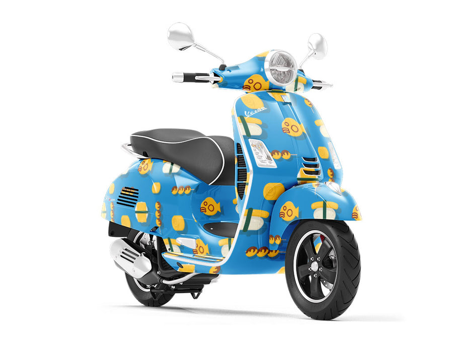 Sweet Egg Food Vespa Scooter Wrap Film