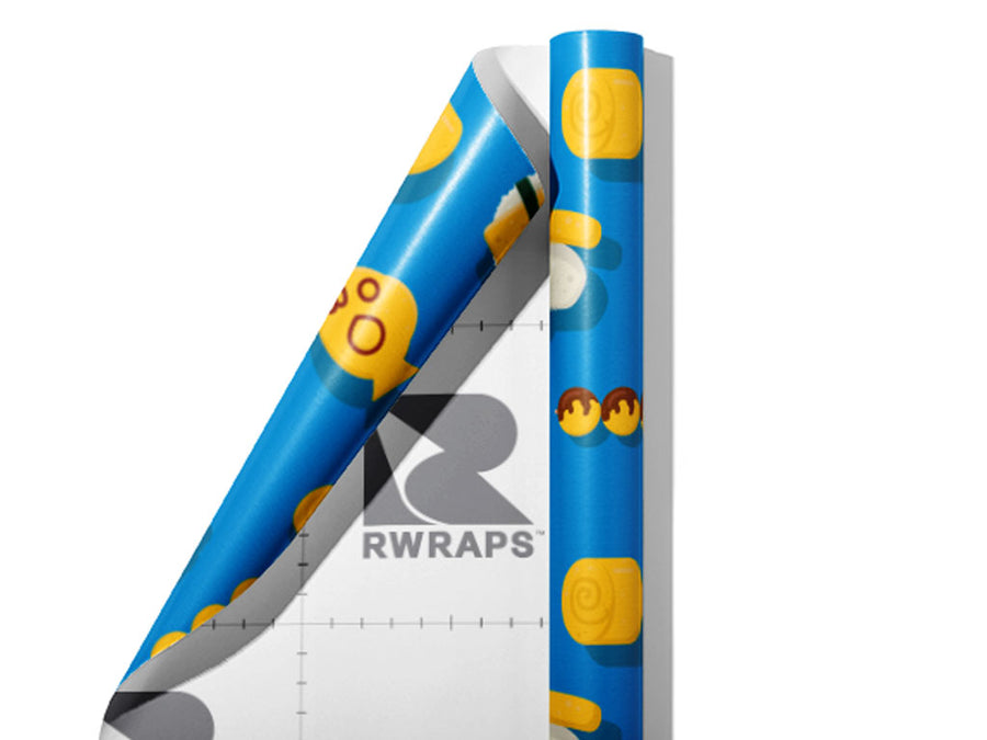 Sweet Egg Food Wrap Film Sheets~Rwraps Series 914 Sweet Egg Food Scrolled Sheet~3