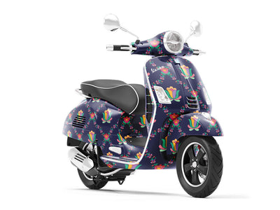 Sweet Gifts Art Deco Vespa Scooter Wrap Film