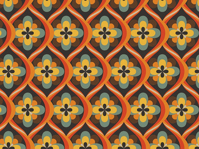 Sweet Groove Retro Vinyl Wrap Pattern~Rwraps Series 914 Digitally Printed Vinyl Wrap~0