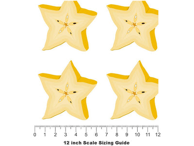 Sweet Hart Fruit Vinyl Film Pattern Size 12 inch Scale~Rwraps Sweet Hart Fruit Sizing Chart~2