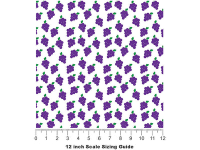 Sweet Jubilee Fruit Vinyl Film Pattern Size 12 inch Scale~Rwraps Sweet Jubilee Fruit Sizing Chart~2