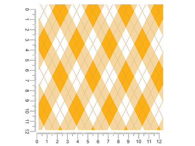 sweet marigold argyle 1ft x 1ft Craft Sheets