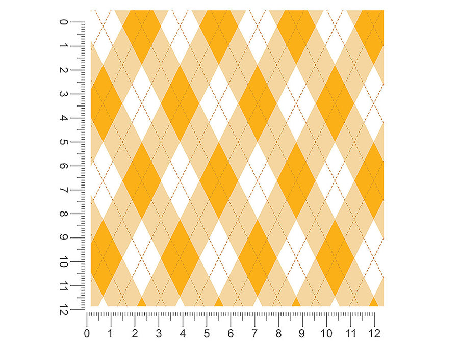 sweet marigold argyle 1ft x 1ft Craft Sheets