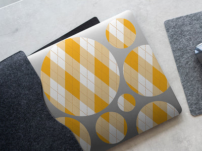 sweet marigold argyle DIY Laptop Stickers
