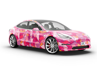 Sweet Mulberry Mosaic Vehicle Vinyl Wrap