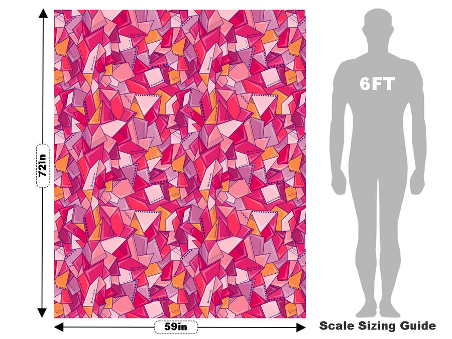 Sweet Mulberry Mosaic Vehicle Wrap Scale~Rwraps Series 914 Sweet Mulberry Mosaic Measurements~1