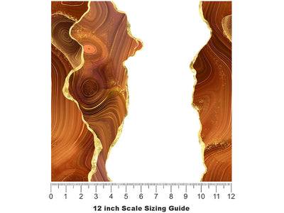 Sweet Potato Gemstone Vinyl Film Pattern Size 12 inch Scale~Rwraps Sweet Potato Gemstone Sizing Chart~2