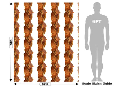Sweet Potato Gemstone Vehicle Wrap Scale~Rwraps Series 914 Sweet Potato Gemstone Measurements~1