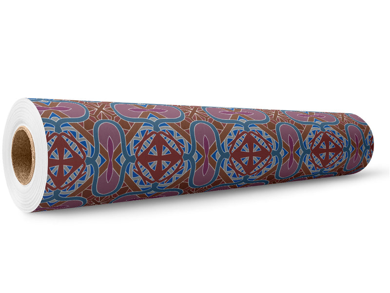 Sweet Sangria Mosaic Wrap Film Wholesale Roll~Rwraps Series 914 Digitally Printed Vinyl Roll~5