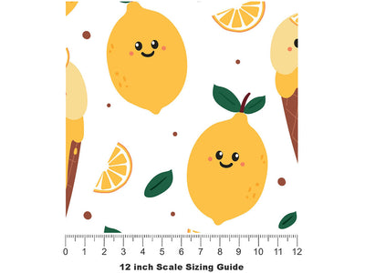 Sweet Sorbet Fruit Vinyl Film Pattern Size 12 inch Scale~Rwraps Sweet Sorbet Fruit Sizing Chart~2