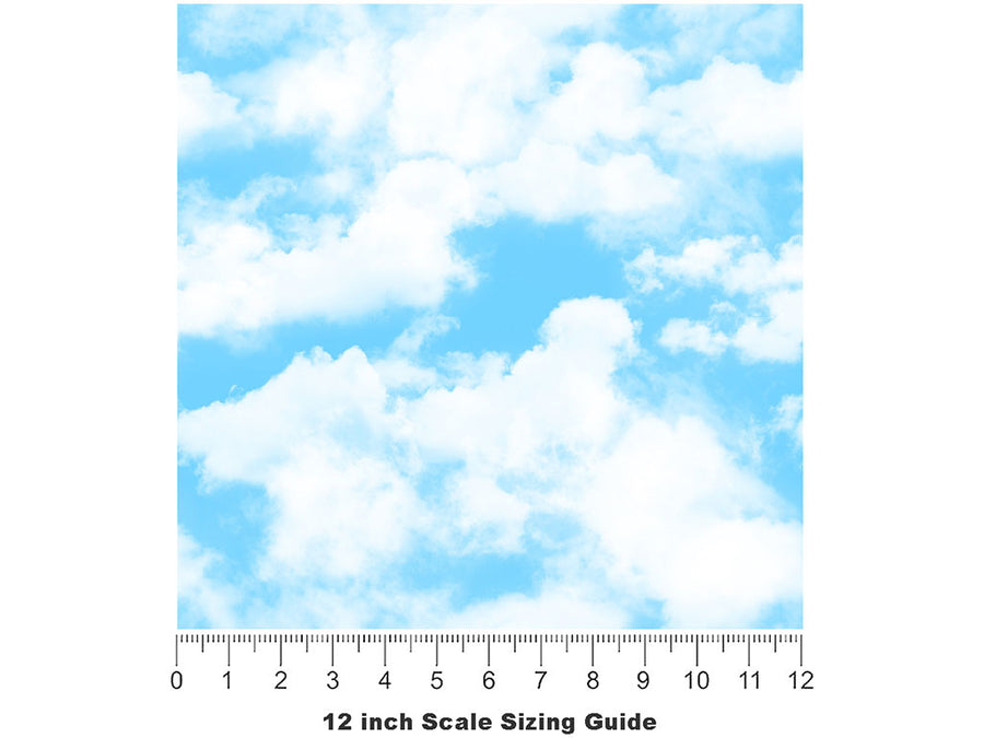 Sweet Summer Sky Vinyl Film Pattern Size 12 inch Scale~Rwraps Sweet Summer Sky Sizing Chart~2