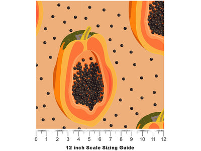 Sweet Sunnybank Fruit Vinyl Film Pattern Size 12 inch Scale~Rwraps Sweet Sunnybank Fruit Sizing Chart~2