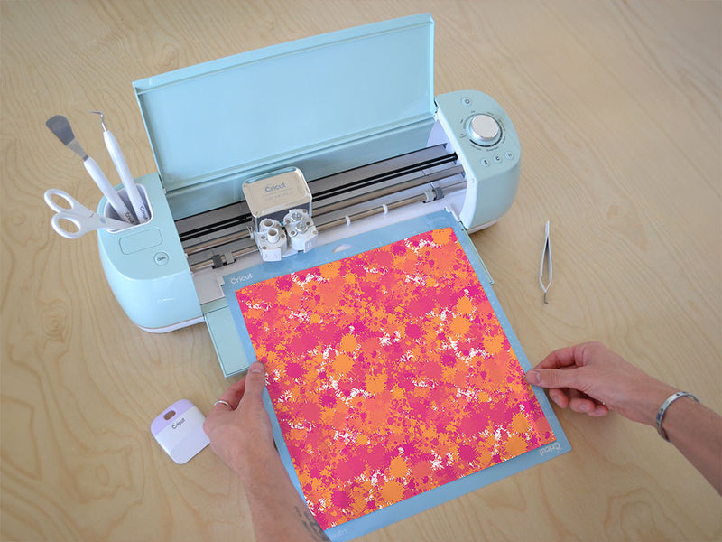 sweet talk paint splatter Cricut Compatible Vinyl