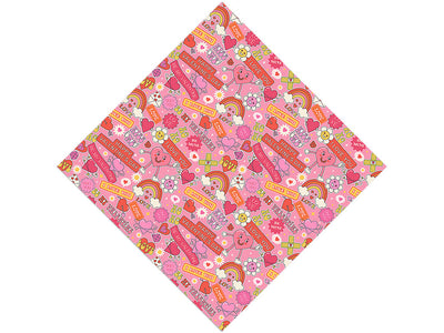 Sweet Valentine Sticker Bomb Vinyl Wrap Pattern