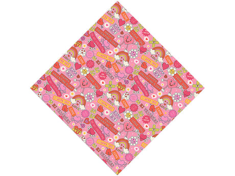 Sweet Valentine Sticker Bomb Vinyl Wrap Pattern