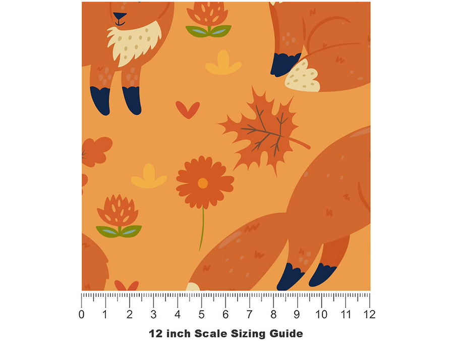 Sweet Vixen Animal Vinyl Film Pattern Size 12 inch Scale~Rwraps Sweet Vixen Animal Sizing Chart~2