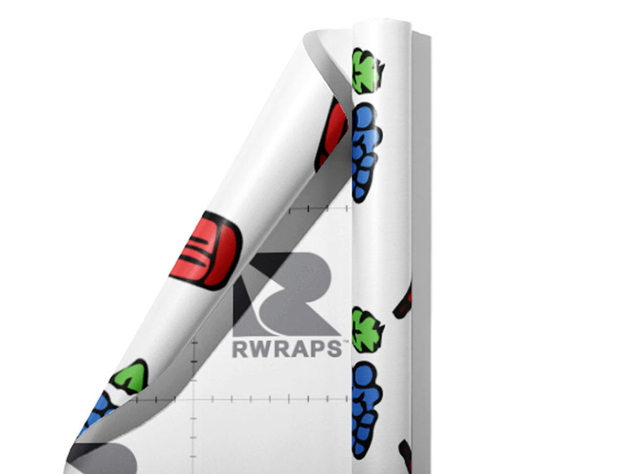 Sweet White Alcohol Wrap Film Sheets~Rwraps Series 914 Sweet White Alcohol Scrolled Sheet~3