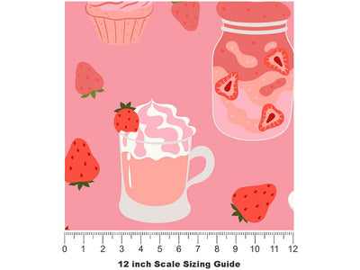 Sweetest Desserts Fruit Vinyl Film Pattern Size 12 inch Scale~Rwraps Sweetest Desserts Fruit Sizing Chart~2