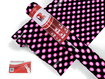 sweetheart pink polka dot Craft Vinyl Roll