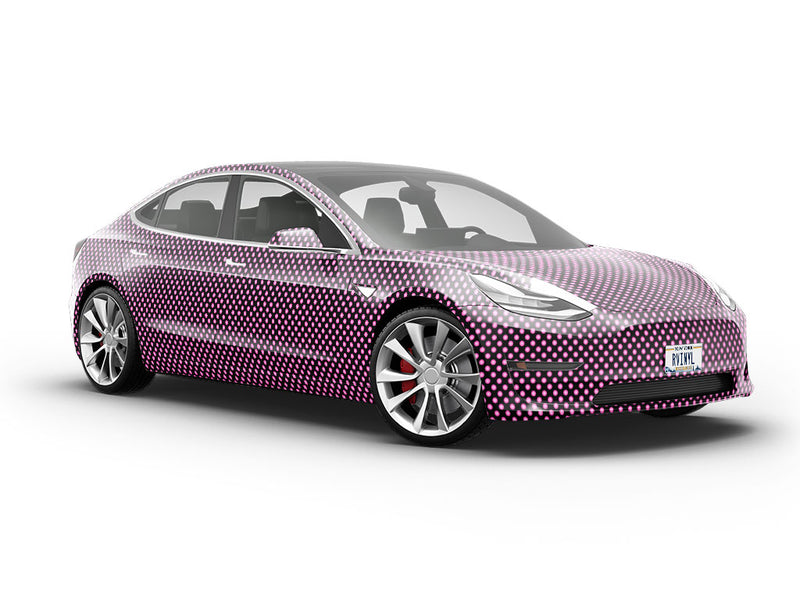 Sweetheart Pink Polka Dot Vehicle Vinyl Wrap
