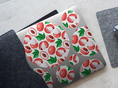 sweetheart sharing fruit DIY Laptop Stickers