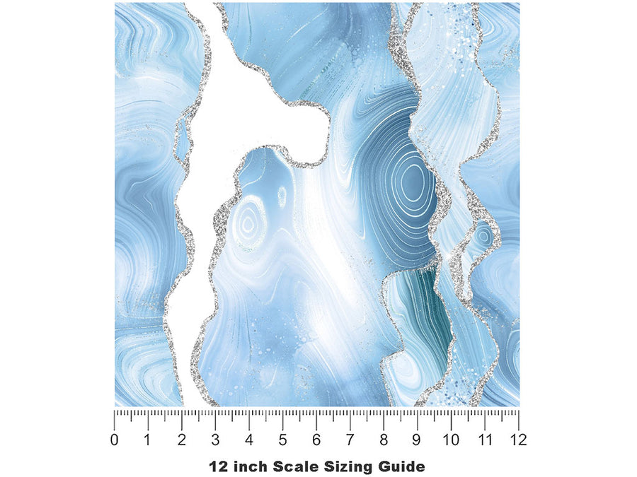 Swim Day Gemstone Vinyl Film Pattern Size 12 inch Scale~Rwraps Swim Day Gemstone Sizing Chart~2
