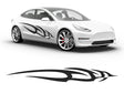 3M Black Swoosh Body Graphic~Full Side Auto Decal Kit~0