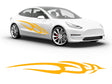 3M Sunflower Yellow Swoosh Body Graphic~Full Side Auto Decal Kit~0