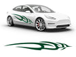 3M Dark Green Swoosh Body Graphic~Full Side Auto Decal Kit~0