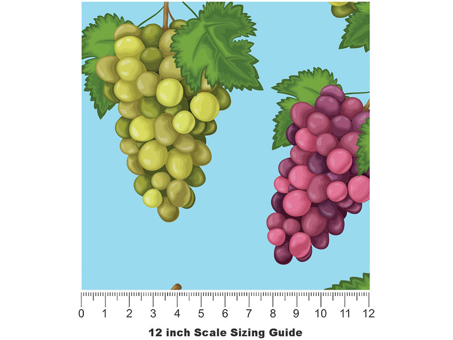 Table Mix Fruit Vinyl Film Pattern Size 12 inch Scale~Rwraps Table Mix Fruit Sizing Chart~2