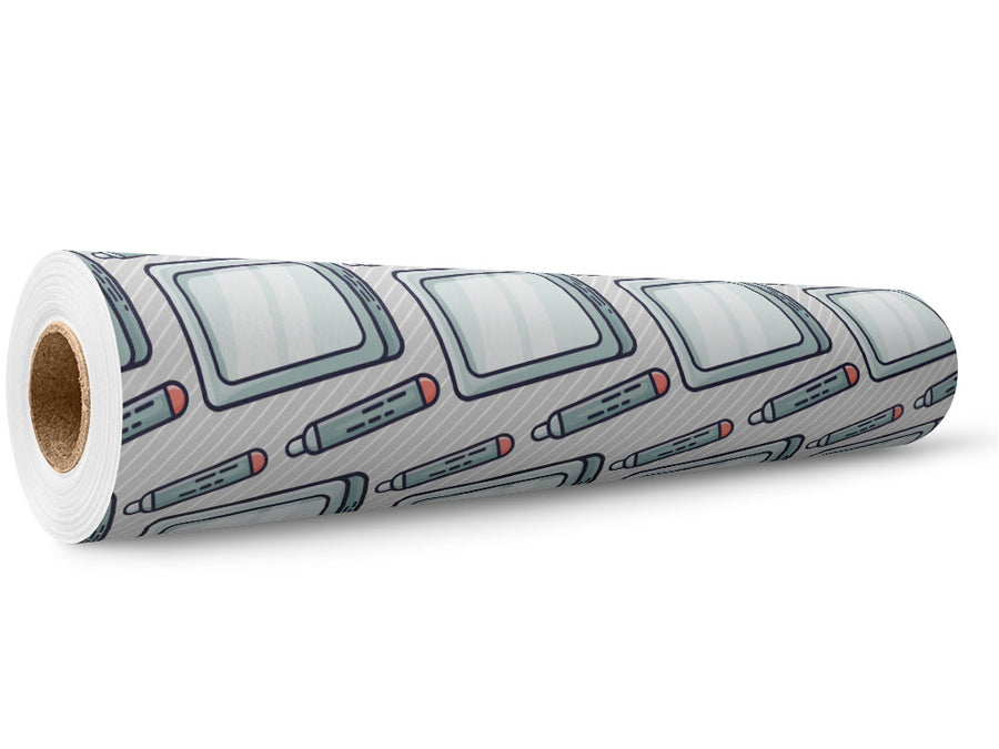 Tablet Time  Technology Wrap Film Wholesale Roll~Rwraps Series 914 Digitally Printed Vinyl Roll~5