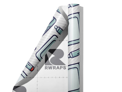 Tablet Time  Technology Wrap Film Sheets~Rwraps Series 914 Tablet Time  Technology Scrolled Sheet~4