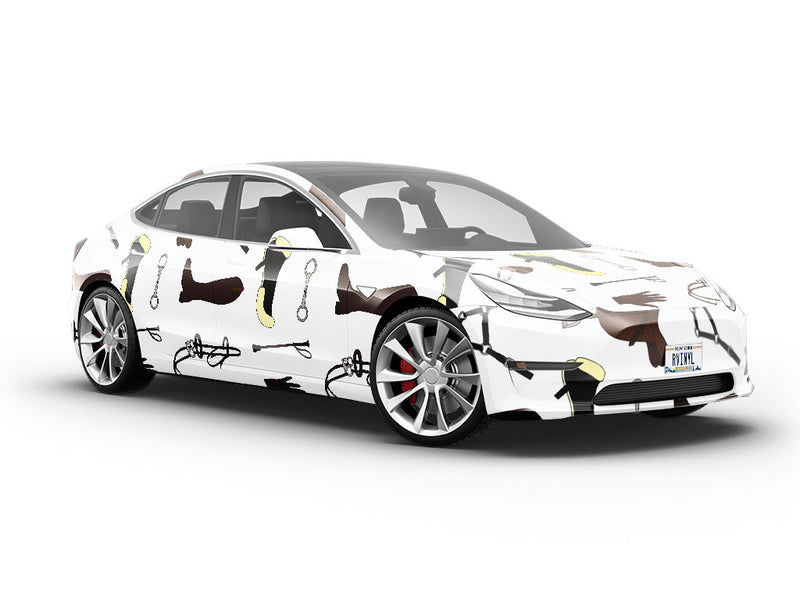 Tack and Gloves Sport Vehicle Vinyl Wrap
