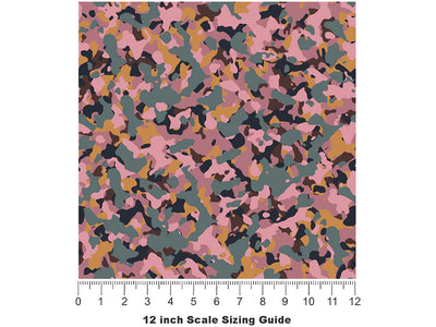 Taffy Flecktarn Camouflage Vinyl Film Pattern Size 12 inch Scale~Rwraps Taffy Flecktarn Camouflage Sizing Chart~3