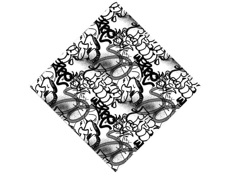 Tag Out Graffiti Vinyl Wrap Pattern
