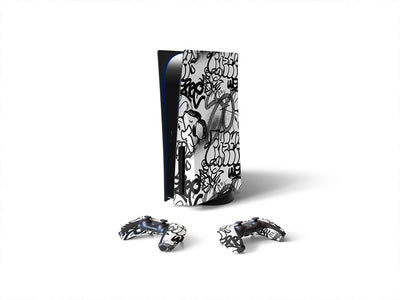 tag out graffiti Sony PS5 DIY Skin