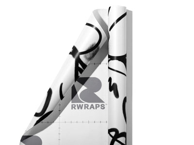 Tag Out Graffiti Wrap Film Sheets~Rwraps Series 914 Tag Out Graffiti Scrolled Sheet~3