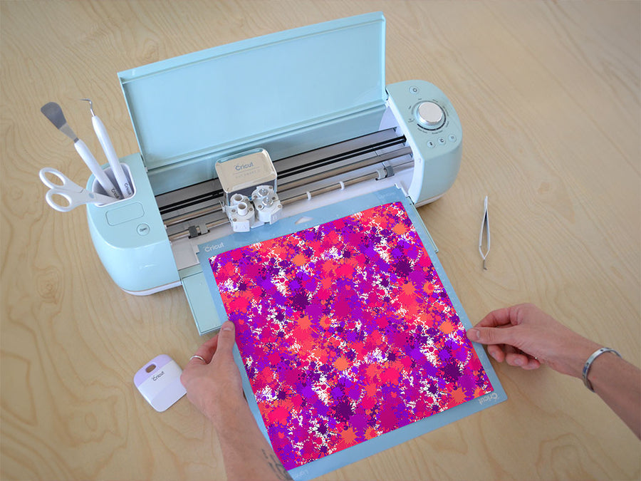 tainted love paint splatter Cricut Compatible Vinyl