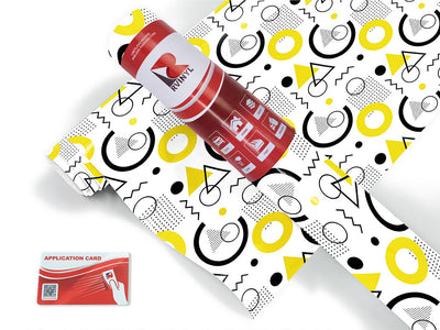 take note abstract geometric Craft Vinyl Roll