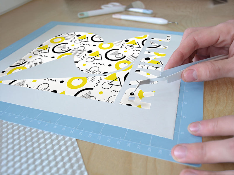 take note abstract geometric Easy Weed Craft Vinyl